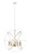 Z-lite 463-30HWH-OBR Hammered White + Olde Brass Cavallo Pendant