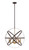 Z-lite 463-24HBRZ-OBR Hammered Bronze + Olde Brass Cavallo Pendant