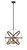 Z-lite 463-18HBRZ-OBR Hammered Bronze + Olde Brass Cavallo Pendant