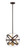 Z-lite 463-12HBRZ-OBR Hammered Bronze + Olde Brass Cavallo Pendant