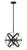 Z-lite 463-12HBK-CH Hammered Black + Chrome Cavallo Pendant