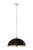 Z-lite 1004P20-MB-BN Matte Black + Brushed Nickel Landry Pendant