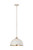 Z-lite 1004P14-MW-BN Matte White + Brushed Nickel Landry Pendant