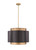 Z-lite 739P32-BRZ-RB Bronze + Rubbed Brass Harlech Pendant