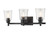 Z-lite 464-3V-MB Matte Black Bohin Vanity