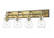 Z-lite 466-4V-MB-OBR Matte Black + Olde Brass Kraken Vanity