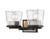 Z-lite 475-2V-MB-BN Matte Black + Brushed Nickel Bleeker Street Vanity