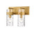 Z-lite 3035-2V-RB Rubbed Brass Fontaine Vanity