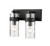 Z-lite 3035-2V-MB Matte Black Fontaine Vanity