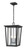 Z-lite 571CHB-BK Black Seoul Outdoor Chain Mount Ceiling Fixture
