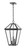Z-lite 579CHXL-BK Black Talbot Outdoor Chain Mount Ceiling Fixture