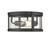 Z-lite 569F-BK Black Roundhouse Outdoor Flush Ceiling Mount Fixture