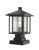 Z-lite 554PHMS-SQPM-BK Black Aspen Outdoor Pier Mounted Fixture