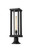 Z-lite 586PHBR-553PM-BK Black Glenwood Outdoor Pier Mounted Fixture