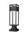Z-lite 585PHMS-SQPM-BK-LED Black Barwick Outdoor Pier Mounted Fixture