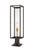 Z-lite 584PHBR-533PM-DBZ Deep Bronze + Outdoor Brass Dunbroch Outdoor Pier Mounted Fixture