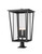 Z-lite 571PHXXLR-533PM-BK Black Seoul Outdoor Pier Mounted Fixture