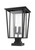 Z-lite 571PHXLS-SQPM-BK Black Seoul Outdoor Pier Mounted Fixture