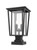 Z-lite 571PHBS-SQPM-BK Black Seoul Outdoor Pier Mounted Fixture