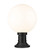 Z-lite 597PHB-553PM-BK Black Laurent Outdoor Pier Mounted Fixture