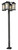 Z-lite 547-4-536P-BK Black Vienna Outdoor Post Mounted Fixture