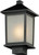 Z-lite 537PHM-BK Black Holbrook Outdoor Post Mount Fixture