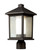 Z-lite 524PHM Oil Rubbed Bronze Mesa Outdoor Post Mount Fixture