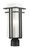 Z-lite 549PHM-BK-R Black Abbey Outdoor Post Mount Fixture