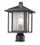 Z-lite 554PHM-BK Black Aspen Outdoor Post Mount Fixture