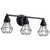 Kichler Lighting 37510 Bayley 3 Light Vanity Light with Edison Bulbs Black