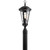 Kichler Lighting 49237BSL Cresleigh 23.5" 1 Light Post Light Black with Silver Highlights