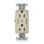 Leviton 16252-2PI ora Plus Duplex Receptacle Outlet
