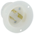 Leviton 2315 20 Amp, 125 Volt, NEMA L5-20P, 2P, 3W, Flanged Inlet Locking Receptacle, Industrial Grade, Grounding - WHITE Leviton 2315 20 Amp, 125 Volt, NEMA L5-20P, 2P, 3W, Flanged Inlet Locking Receptacle, Industrial Grade, Grounding - WHITE