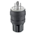 Leviton 26W74-B 20 Amp, 125/250 Volt, NEMA L14-20P, 3P, 4W, Locking Plug, Industrial Grade, Grounding, Wetguard - BLACK