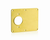 Leviton 3261-Y 1 - 1.56" dia Single Receptacle, 1 - Blank Coverplate - YELLOW