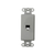 Leviton 40649-GY Decora Insert, 6P4C, Screw Terminals, Grey