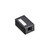 Leviton 41089-1EP Surface-Mount QuickPort Box, Plenum Rated, 1-Port, Black