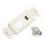 Leviton 41658-I Decora Telephone and Video Insert Kit with One 6P6C USOC Jack and One F-Connector Coupler, ivory