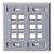 Leviton 42080-12G Dual-Gang QuickPort Wallplate with ID Windows, 12-Port, Gray