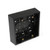 Leviton 42777-2EB Surface-Mount Back Box, Dual Gang, 1.45" Box Depth, Black