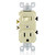 Leviton 5225-I Duplex Style Single-Pole / 5-15R Combination Switch