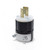 Leviton 7102-C Locking Plug, 20 Amp, 250 Volt, Industrial Grade, Black & White