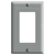 Leviton 80401-GY 1-Gang Decora/GFCI Device Decora Wallplate/Faceplate, Standard Size, Thermoset, Device Mount - Gray