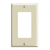 Leviton 80401-I 1-Gang Decora/GFCI Device Decora Wallplate/Faceplate, Standard Size, Thermoset, Device Mount - Ivory