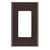 Leviton 80401-N 1-Gang Decora/GFCI Device Decora Wallplate/Faceplate, Standard Size, Thermoplastic Nylon, Device Mount, - Brown