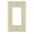 Leviton 80401-NT 1-Gang Standard Size Nylon Wallplate/Faceplate, 1-Decora. Light Almond