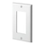 Leviton 80401-NW 1-Gang Decora/GFCI Device Decora Wallplate/Faceplate, Standard Size, Thermoplastic Nylon, Device Mount, - White