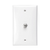 Leviton 80781-T Standard Video Wall Jack with oneÊF-Connector, Light Almond
