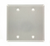 Leviton 83025-EXT 2-Gang Aluminum Wallplate