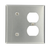 Leviton 84087-40 2-Gang Stainless Steel Wallplate Leviton 84087-40 2-Gang Stainless Steel Wallplate